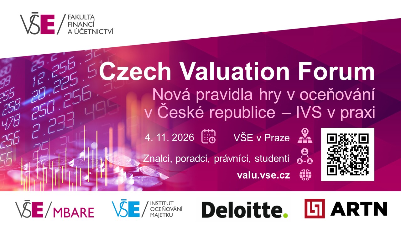 Czech Valuation Forum 2026 – Nová pravidla hry v oceňování v České republice