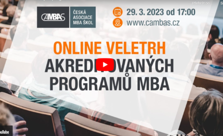 CAMBAS veletrh akreditovaných programů MBA online